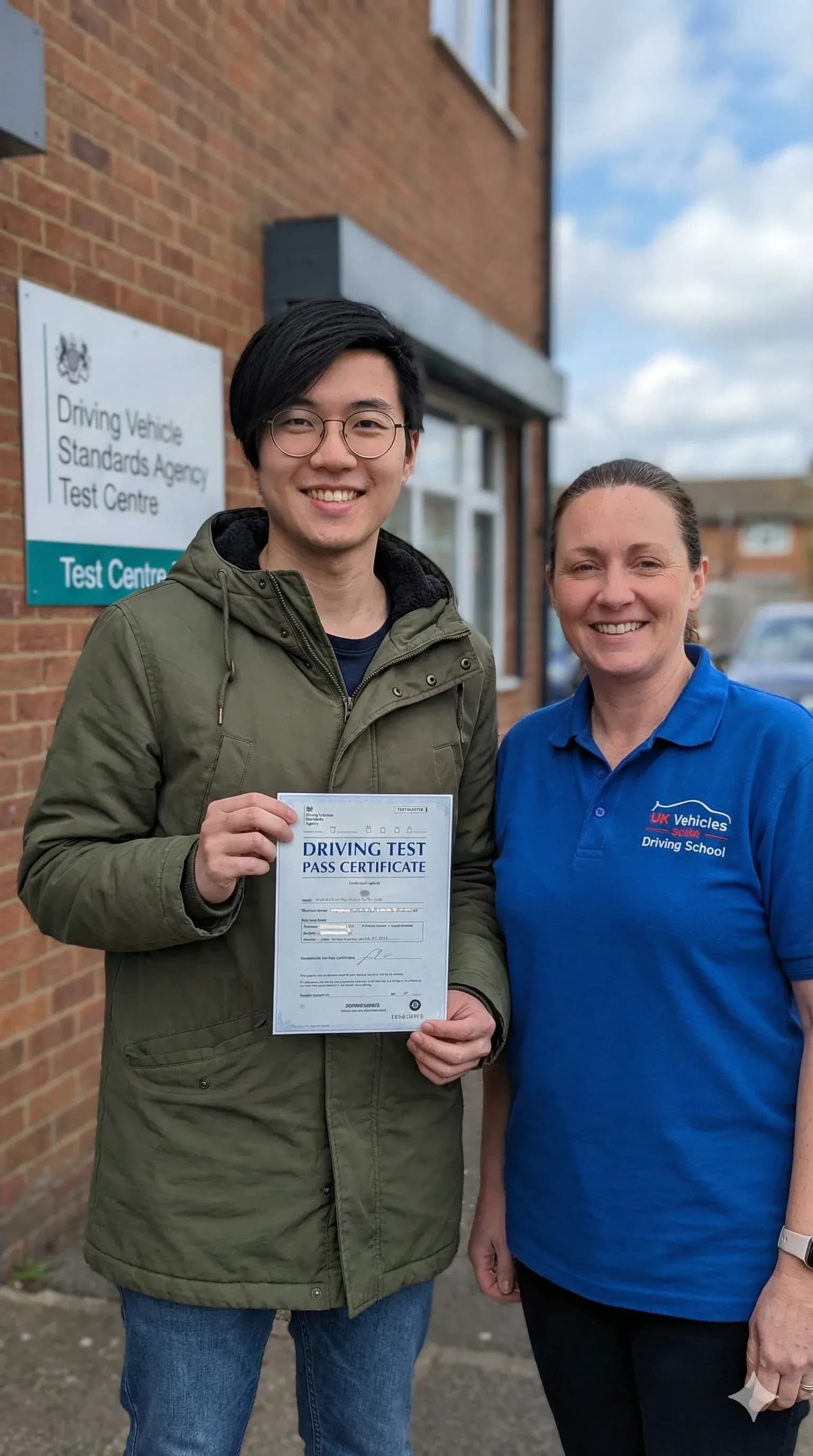 Recent driving test passer